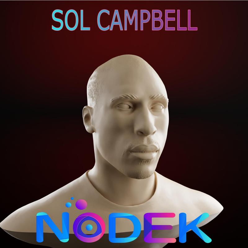 Bust of Sol Campbell - Arsenal and Tottenham Legend
