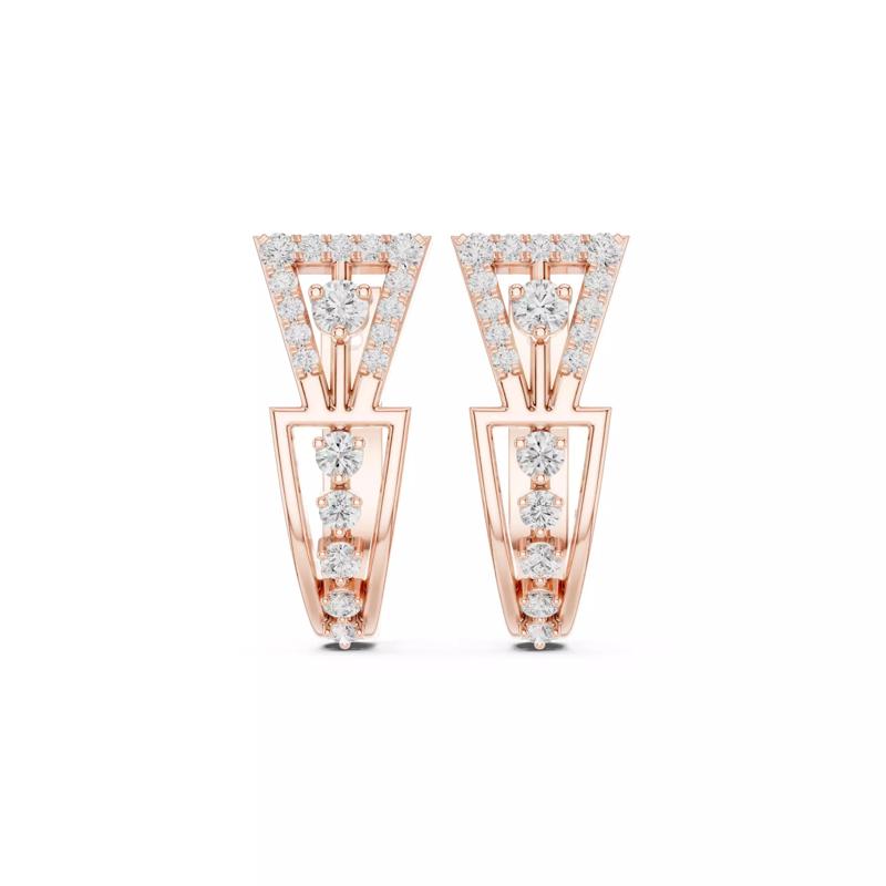 Diamond Hoops Earrings 3dm stl renders animation videos details