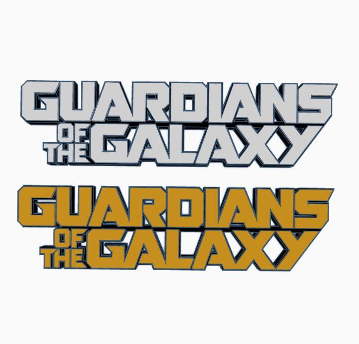 GUARDIANS OF THE GALAXY Logo Display by MANIACMANCAVE3D
