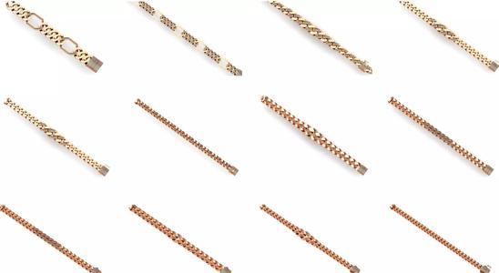 121 Cuban Chain Bracelet Necklace Collection