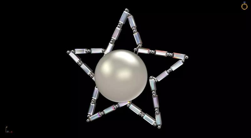 Star Baguette Earring V2