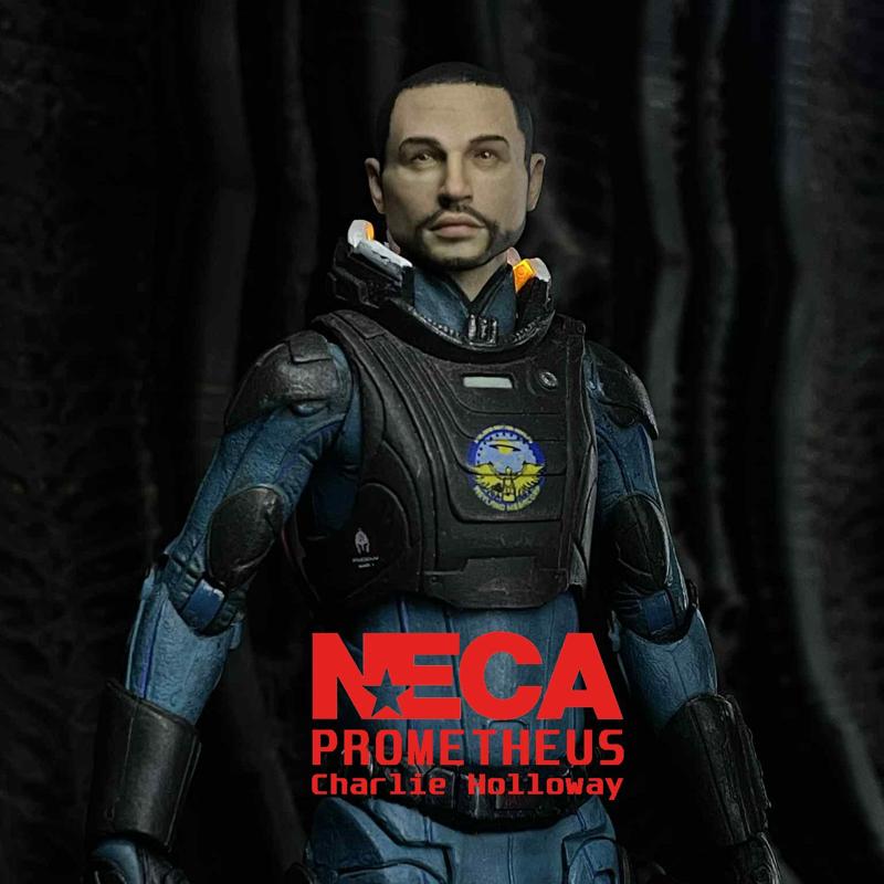 NECA Prometheus Charlie Holloway Headsculpt