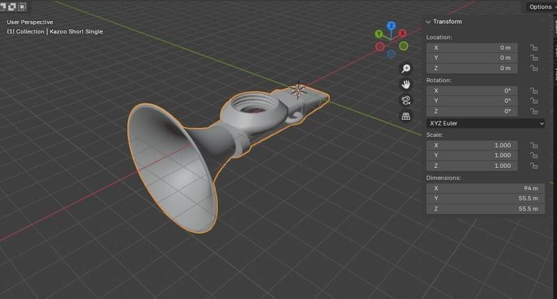 Kazoo Short with Horn