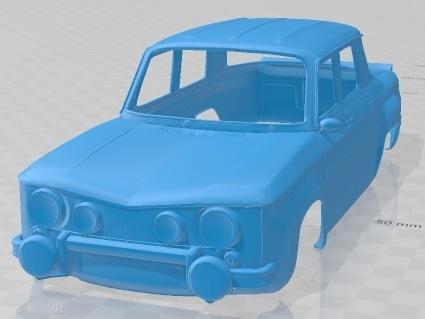 Renault 8 Gordini 1969 Printable Body Car