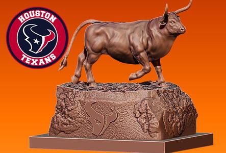 NFL - Houston Texans Masscot - American football - 3d print