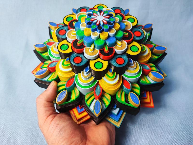 Multicolor Mandala 8 color version from Mosaic