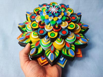 Multicolor Mandala 8 color version from Mosaic