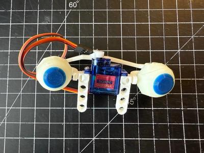 Lego compatible animatronic eyes that only pan left and right