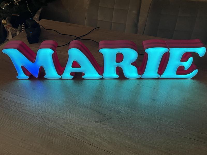 NameTag Led Name Lamp Marie