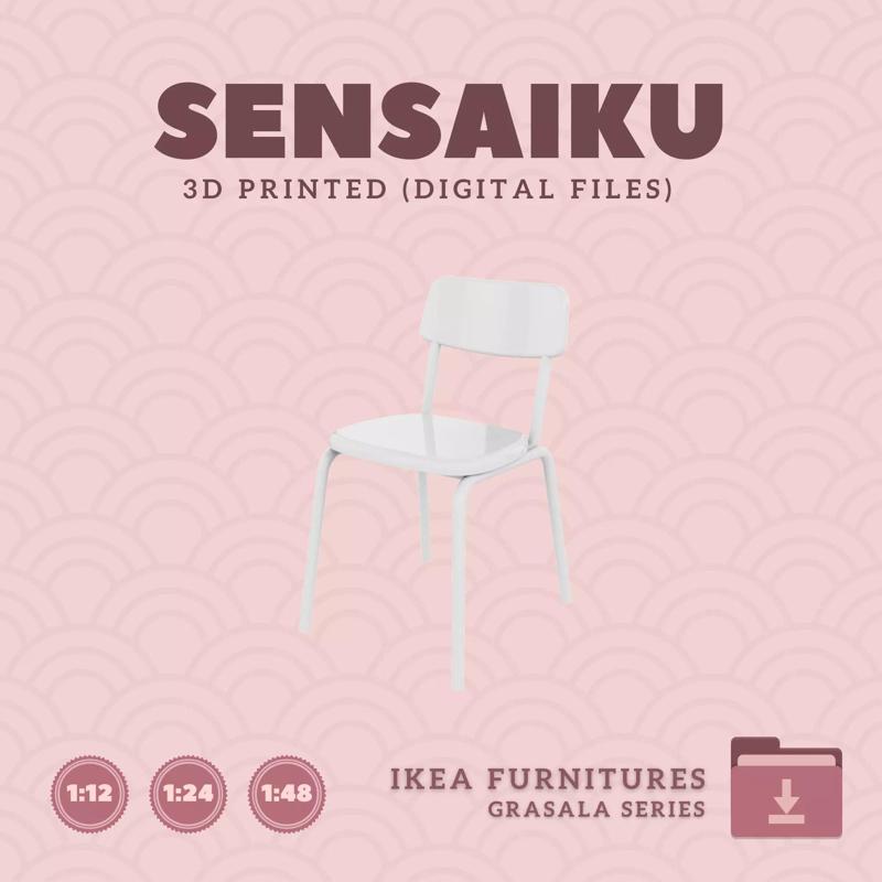 7 GRASALA Chair for Miniature Dollhouse - IKEA - 3D Print