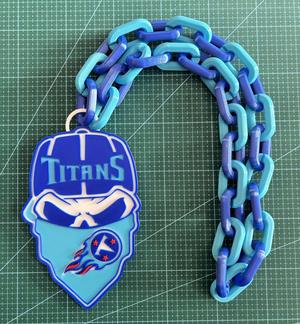 TENNESSEE TITANS NFL SKULL CHAIN