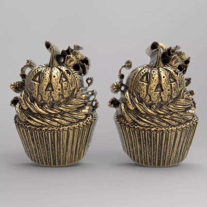 hallowen pumpkin cup cake decor