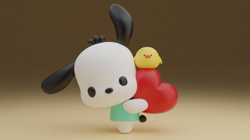 Pochacco sanrio valentine figure