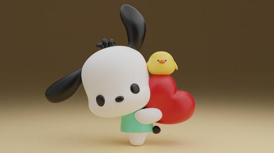 Pochacco sanrio valentine figure
