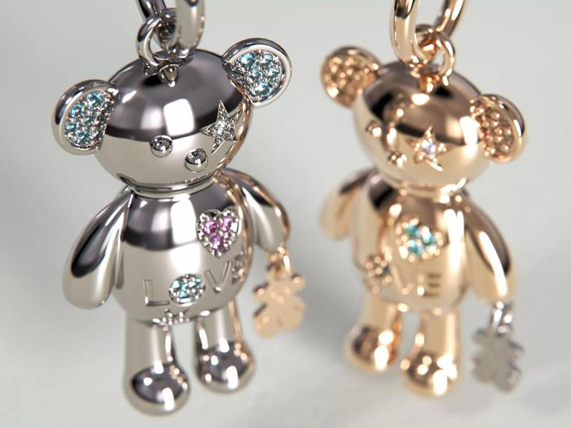 Cute bears keychain