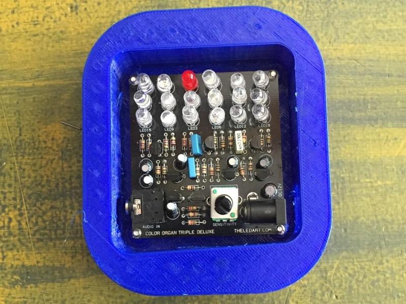 Case for Led Color Organ Triple Deluxe II Kit