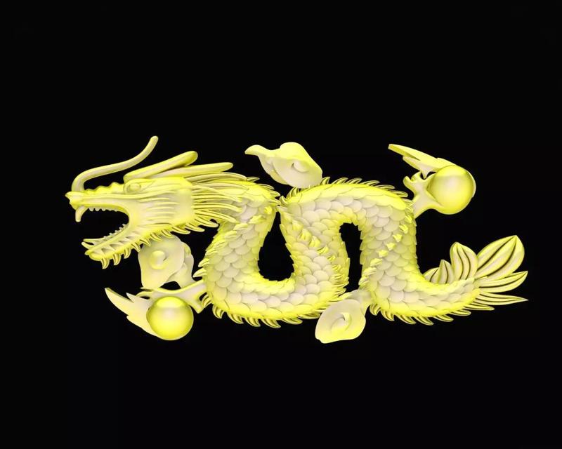 65a Hollow Chines Dragon for Jewelry