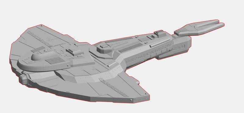 Cardassian Tal Cruiser - Star trek STL
