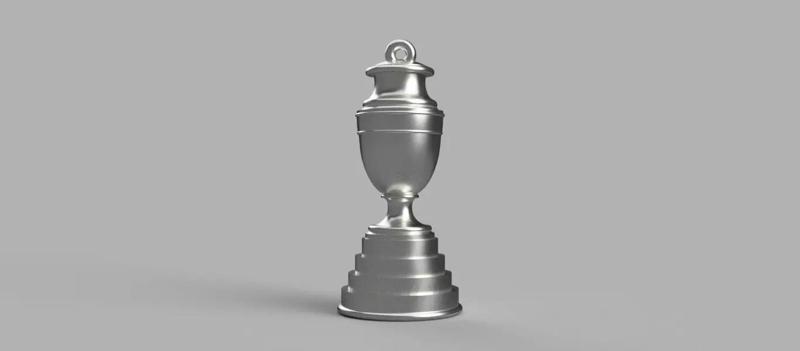America s Cup Trophy  keychain - pendant - earring