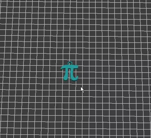 PI number in key chain 3D print model