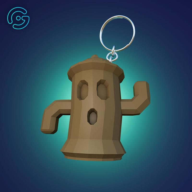 ANIMAL CROSSING GYROID KEYCHAIN