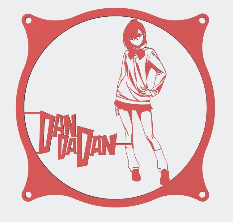 Dan Da Dan Momo Ayase 120mm Fan Cover