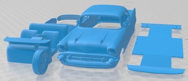 Chevrolet Bel Air Sport Coupe 1957 Printable Car