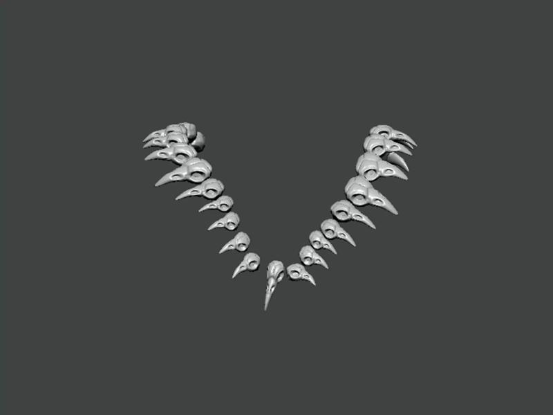 3D Model-NECKLACE0001 bone