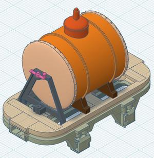 On30 Skip tanker - small tank
