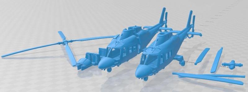Agusta Westland AW 109 Printable Helicopter