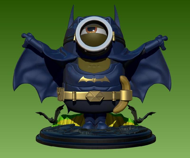 Stuart cosplay batman