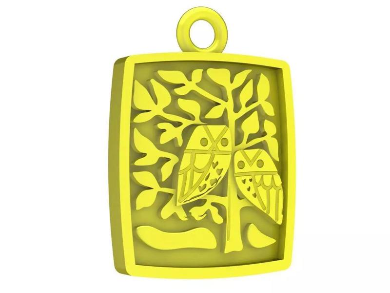 6662 Happy Birds Pendant