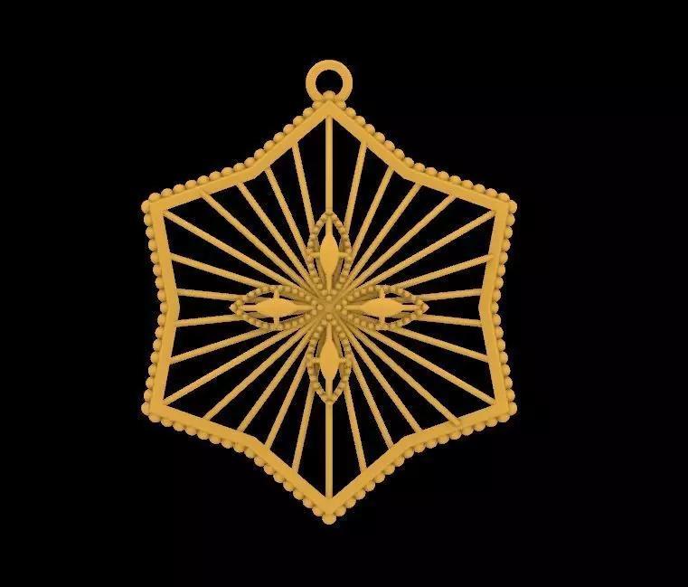 Pendant necklace design earring