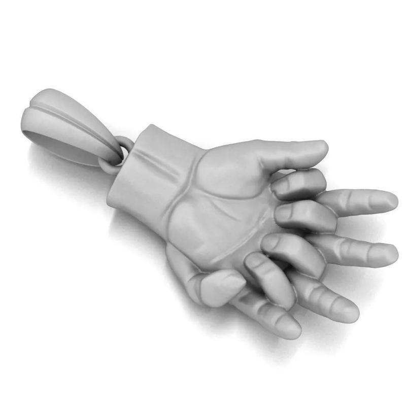 Hands STL 3D Model for Jewelry - One Inch Pendant