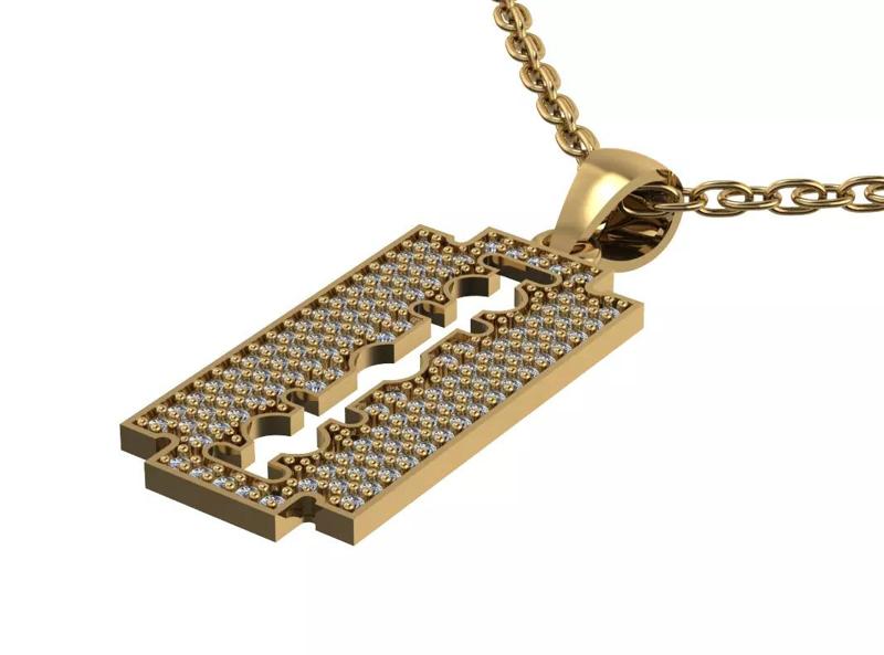 25 mm balet  Gold Pendint