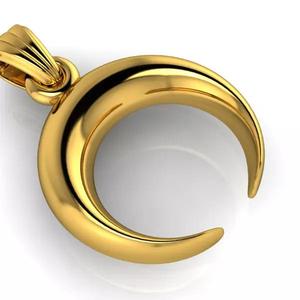 Double Horn Crescent Moon Necklace Charm Bracelet Jewelry