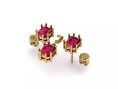 Emerald Pendant  And Earring