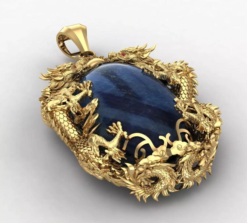 Dual Dragons Pendant