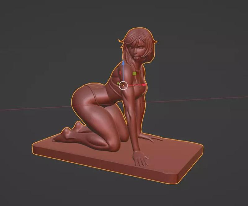 Soft Arch Female Sculpture in Arched Pose