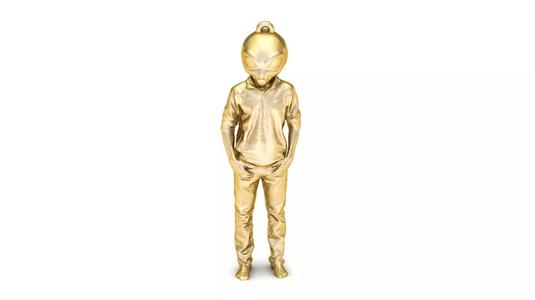 Alien Men Pendant 3d printable Model