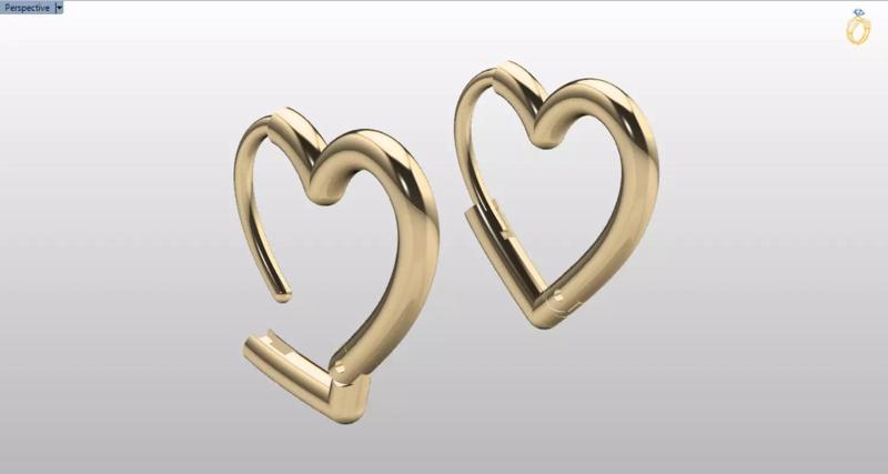 heart earrings