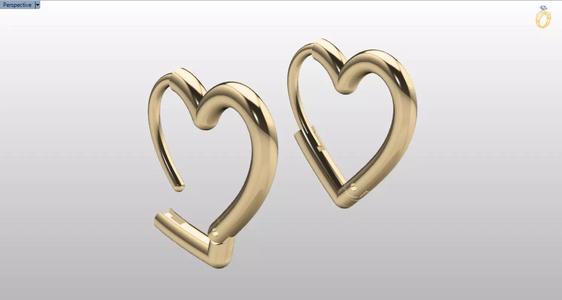 heart earrings