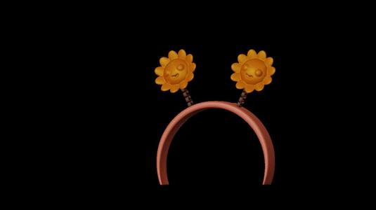 Labubu flower headband