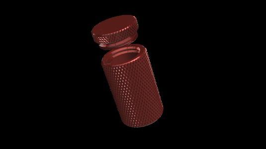 Knurled container