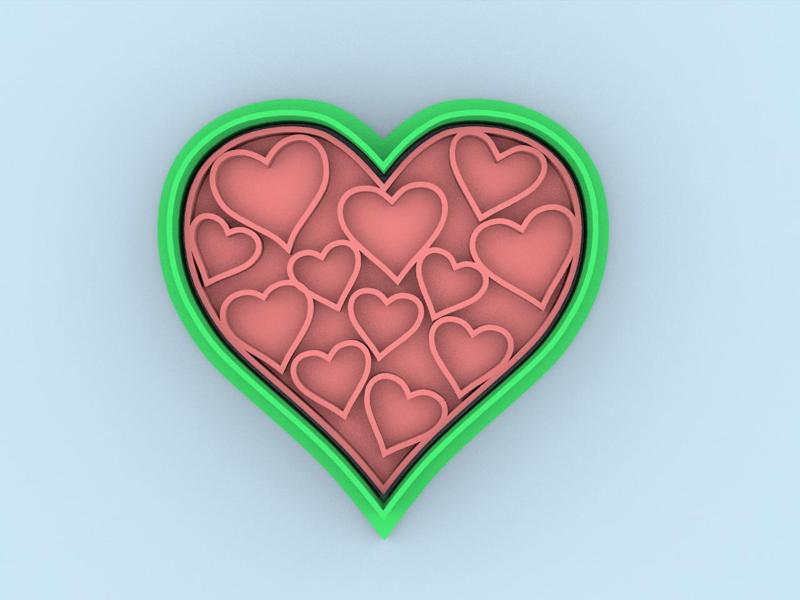 cortador de galletas corazones - cookie cutter hearts