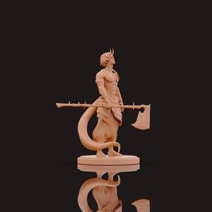 Warrior Axe Demon Anime Fantasy Style