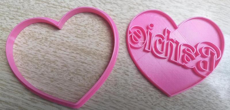 Cookie cutter Barbie heart