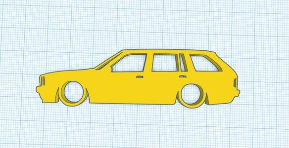 BMW E30 3-Series Touring 318i 325 Silhouette Keyring