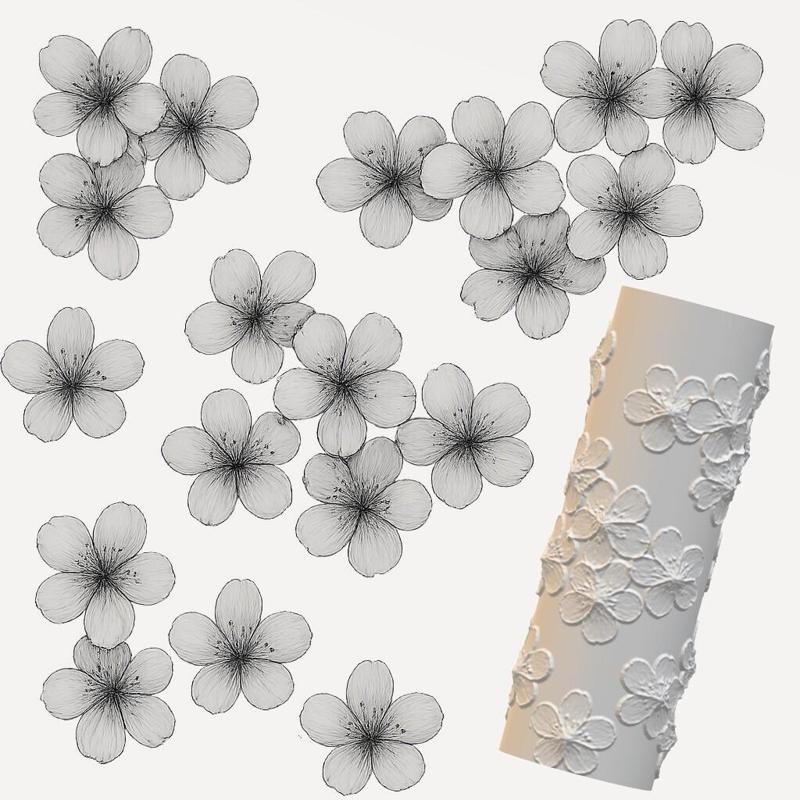 Flower Texture Roller for Clay | 3D Printable STL