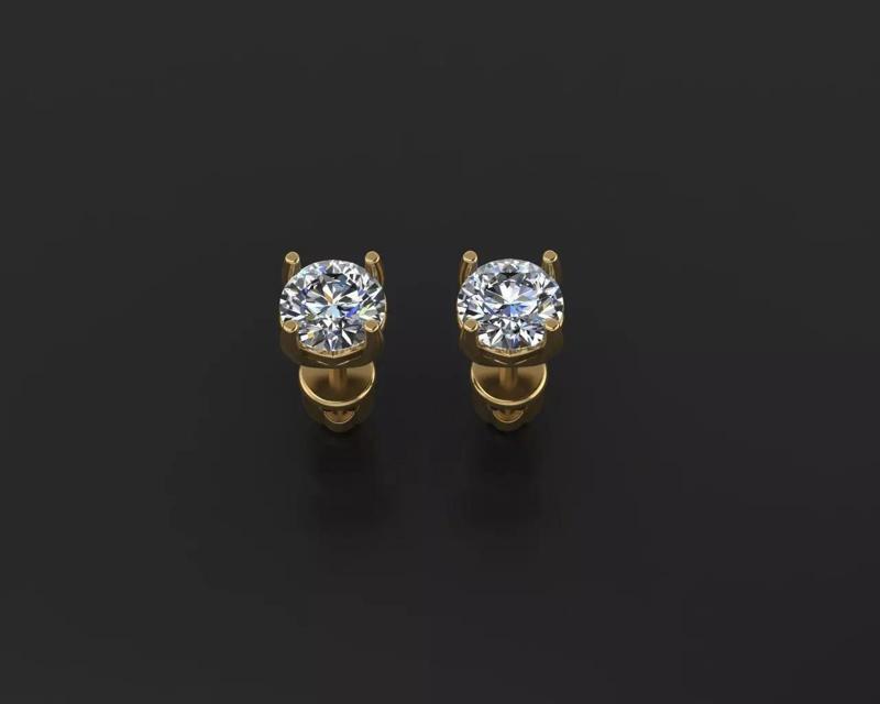 Studs 1 carat